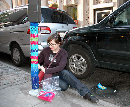 Yarn tootin’! Montague Street puts a sock on it