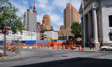 Poor saps! City kills nine DeKalb Avenue trees