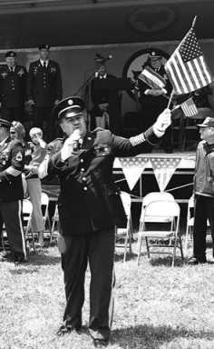 Red, white and blue salute to the armed forces