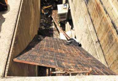 Girls plummet 12 feet after grate collapses