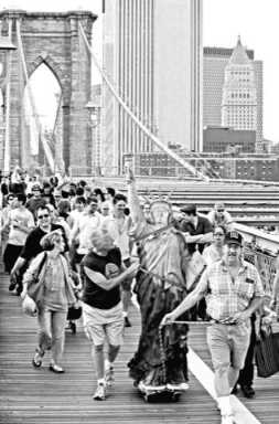 Freedom March: Lady Liberty returns to Vox Pop