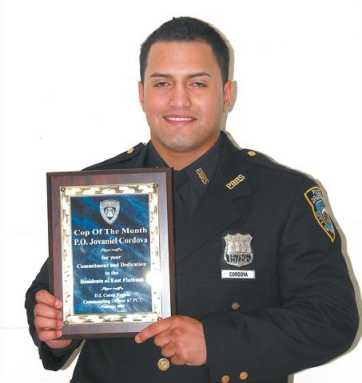 Salute to Cop of the Month