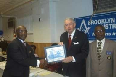 Brooklyn masons salute D.A. Hynes