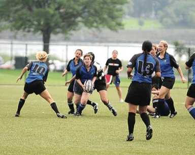 Rock ‘em, sock ‘em rugby gals enjoy home field advantage