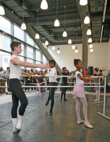 Ballet high — on Downtown!
