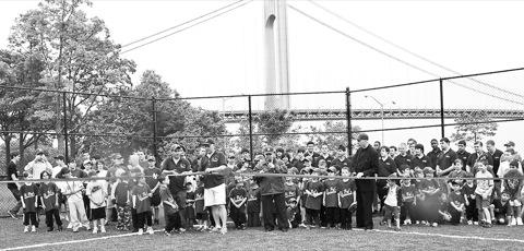 St. Patrick’s baseball diamond has a new shine