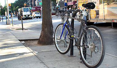 Now that’s a nice rack! New bike stands are popping up all over the Slope