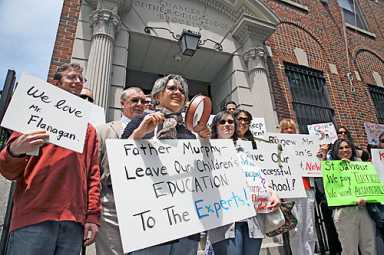 Catholic school parents see only turmoil in Flanagan’s wake
