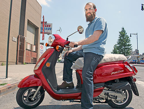 Get out of the subway and onto one of his scooters