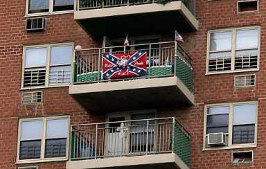 Rebel yell! Ridge man proudly displays the Confederate flag!