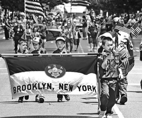 Patriotic fervor fills the streets of Heights