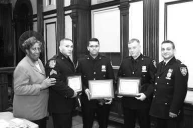 78th Precinct salutes outstanding trio of cops