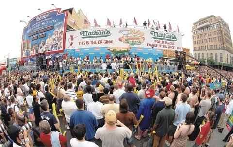 Elephants nose in on Nathan’s hot dog contest