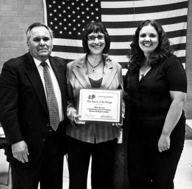 Honor of the pledge goes to District 20 UFT representative