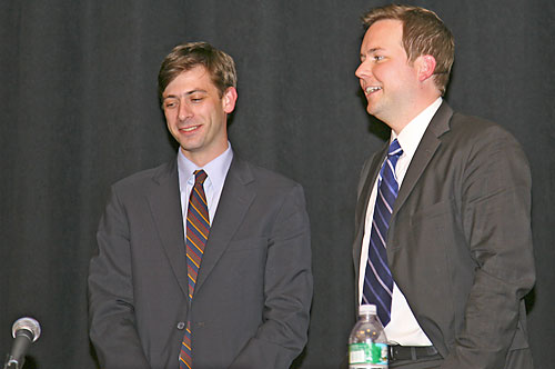 In the 33rd District: Candidate Steve Levin shows up
