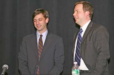 In the 33rd District: Candidate Steve Levin shows up