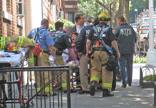 A lockdown on Lincoln Place as ‘crazy’ lady goes mad