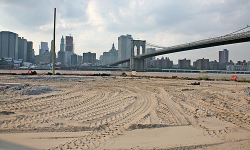 Brooklyn Bridge Park is being built