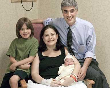 And baby makes four! Candidate Skaller has a new constituent to feed