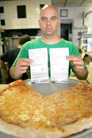 Pizzeria owner hot over fines