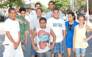 No traffic today, just fun & games on 13th Street