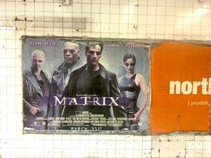 Now playing – The Matrix! It’s 1999 all over again at Jay Street subway station