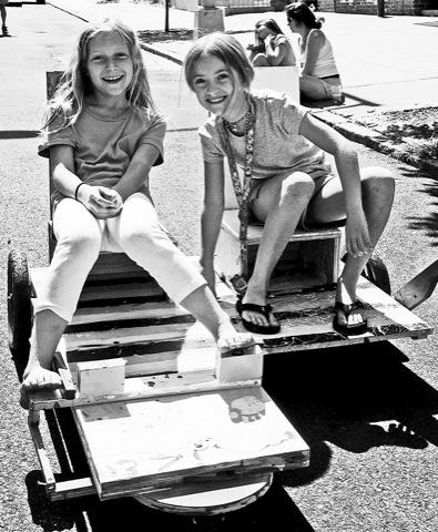 Homemade co-carts never go out of style