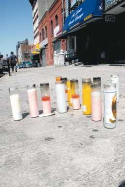 Lighting up the scene of a murder…