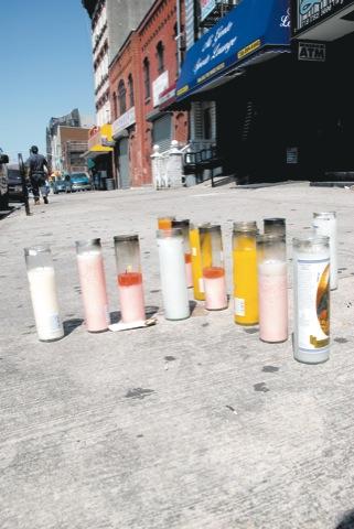 Lighting up the scene of a murder…