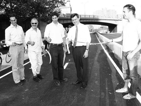 Ribbon cut; Sands Street bicycle path debuts