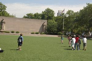 Turf battle at Cadman Park