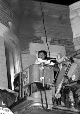 Saved from roaring inferno