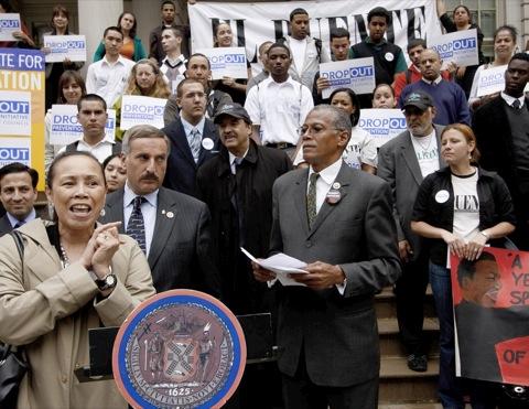 Dropout foes drop in on City Hall