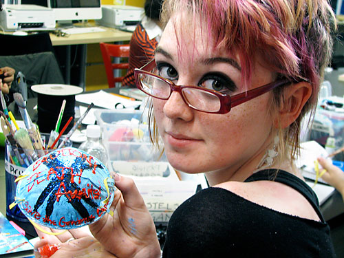 Teens make their Gowanus death masks