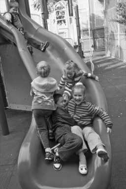 Time for fun and games at new P.S. 110 playground