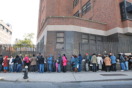 On the line for a not so free flu shot