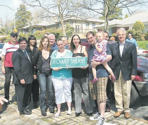 Richard Sherry Way debuts; late firefighter is remembered lovingly