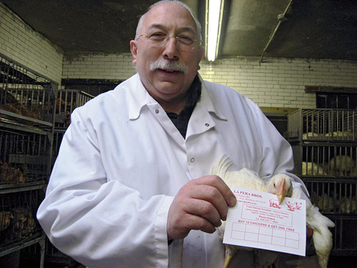 Here’s a live poultry market with a Yuppie coffee bar twist