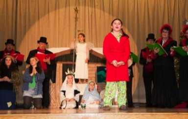 Good cheer takes center stage here