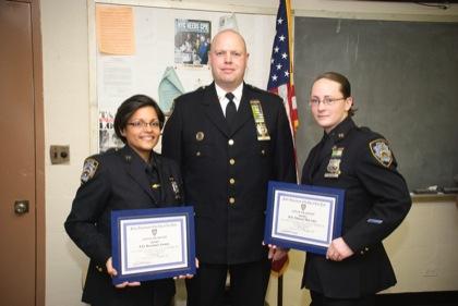 Fast acting cops honored by 76th Precinct Council