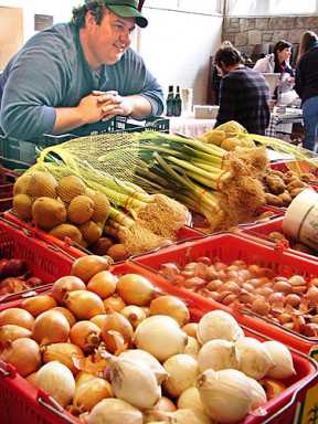 In the winter, this farmers market goes indoors