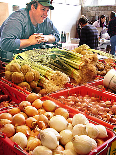 In the winter, this farmers market goes indoors