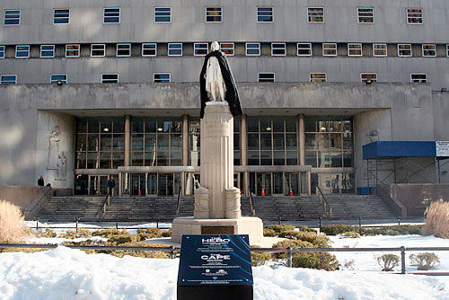 It’s on! Our statues are shilling for NBC!