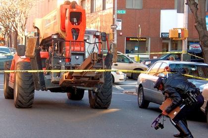 Woman killed by forklift