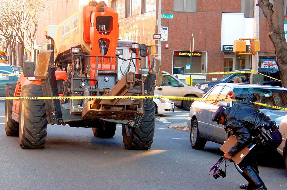 Woman killed by forklift