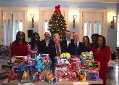 Quite a haul of toys at borough hall