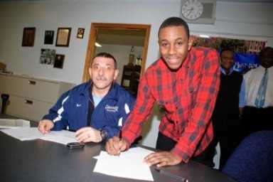 Gladiator visits Canarsie High School