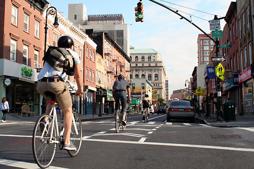 Bikers win a battle Downtown