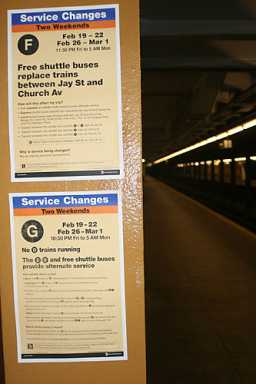 An F-ing G-saster! Trains cut this weekend