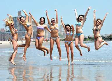 Man, it was HOT in Coney Island yesterday!